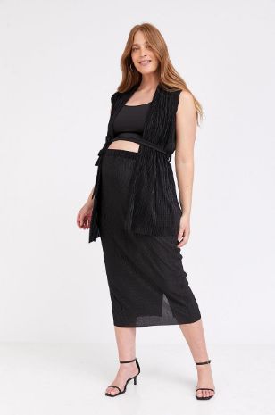  חצאית הריון פליסה אבן