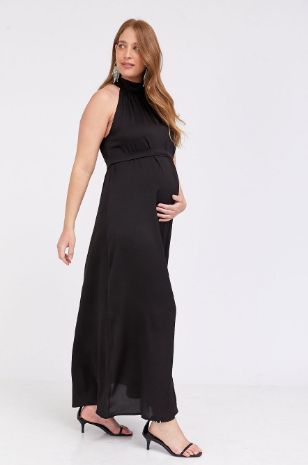 שמלת הריון קרול שחורה של אבישג ארבל