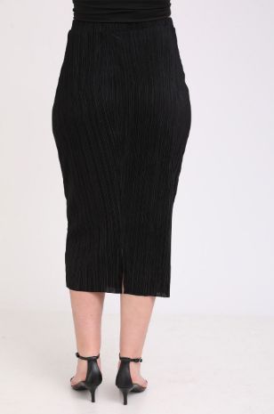  חצאית  פליסה שחורה 