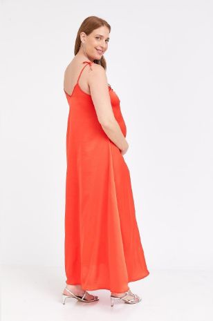 שמלת הריון מדגם הילה אדומה של אבישג ארבל	