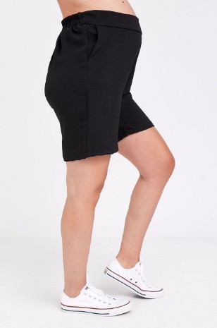 מכנסי הריון ברמודה שחורים של אבישג ארבל