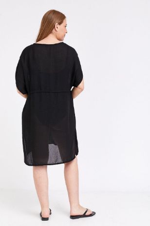 שמלת חוף להריון אואזיס שחורה