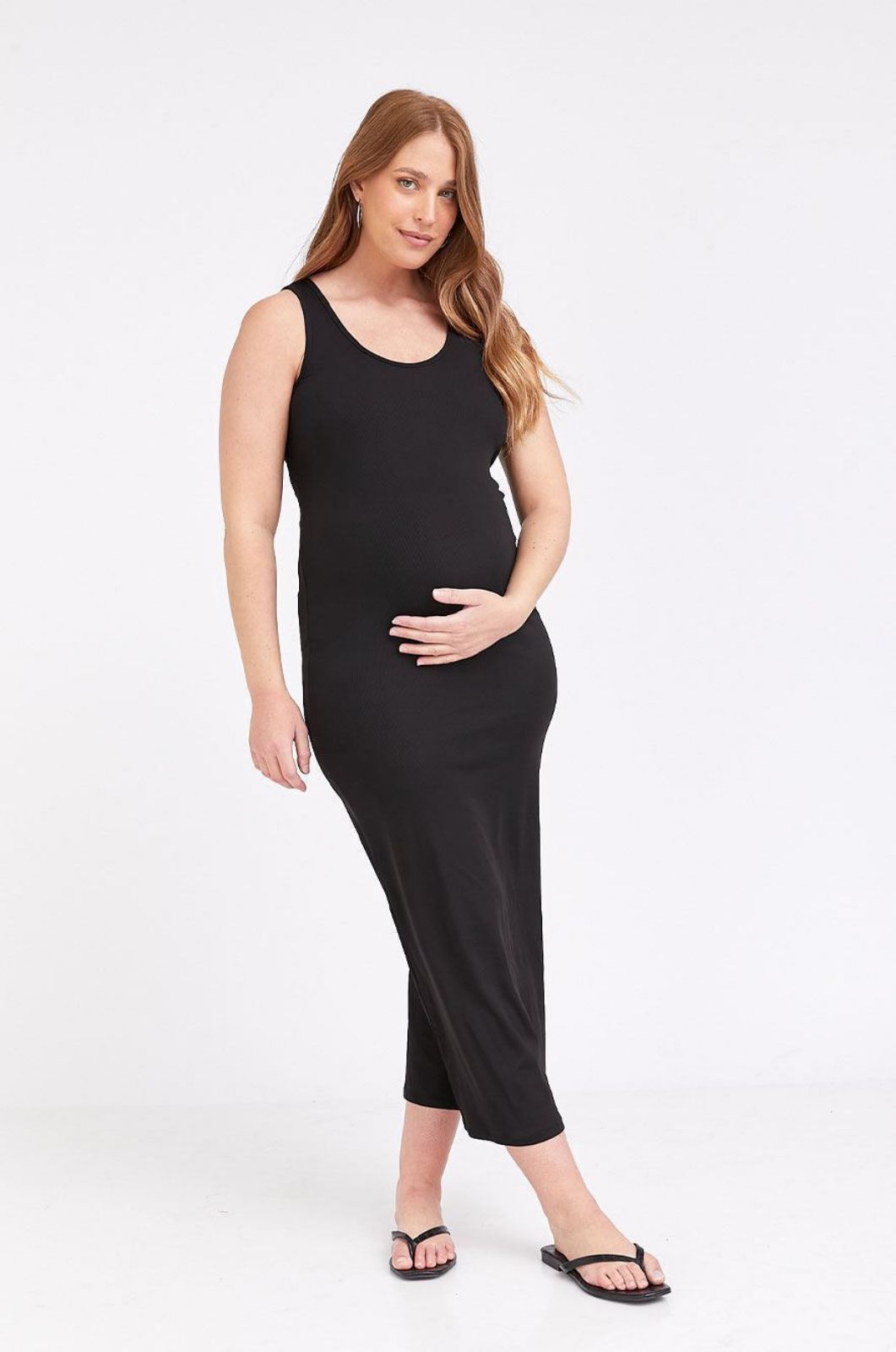 שמלת גופיה להריון ריב שחור