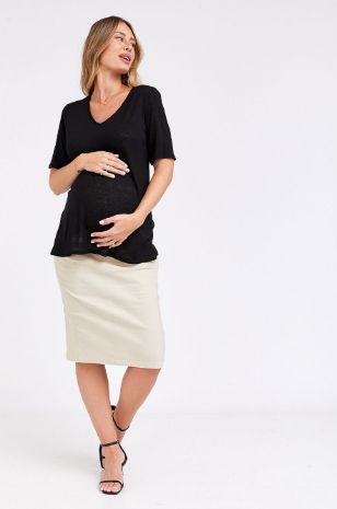 טי שרט הריון ויולה שחור
