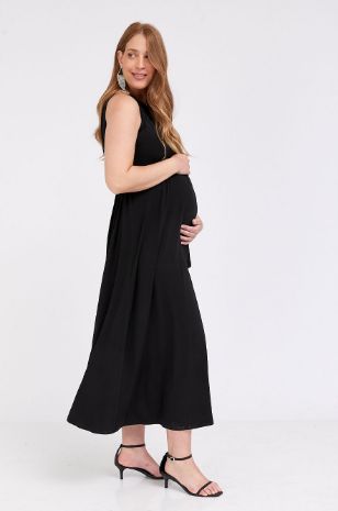 שמלת הריון ליאנדרה שחורה