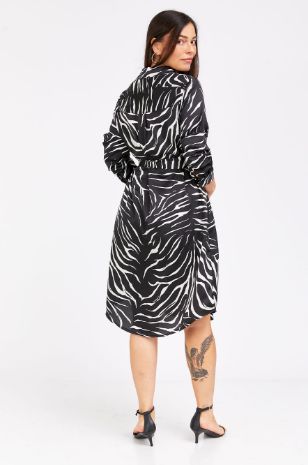 שמלת הריון רומא שחור לבן