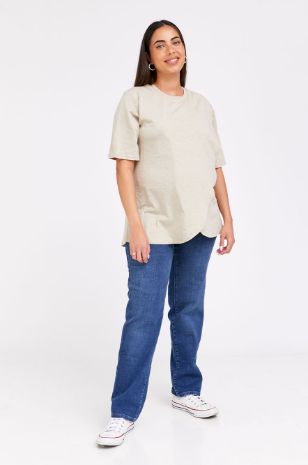 חולצת מעטפת להנקה ש.קצר אבן של אבישג ארבל