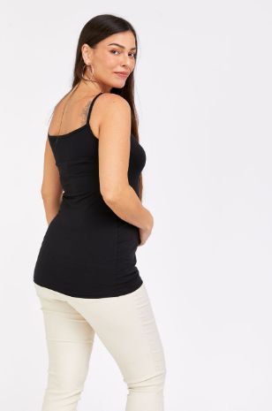 גופיית הריון כיווצים שחורה