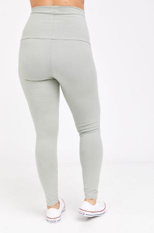 טייץ הריון ארוך זית בהיר