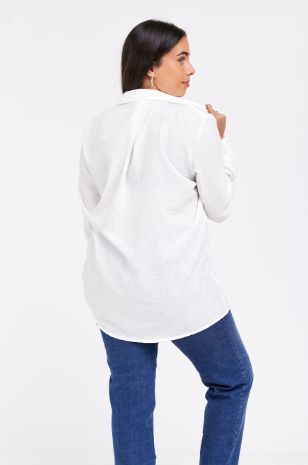 חולצת הריון רייצל לבנה