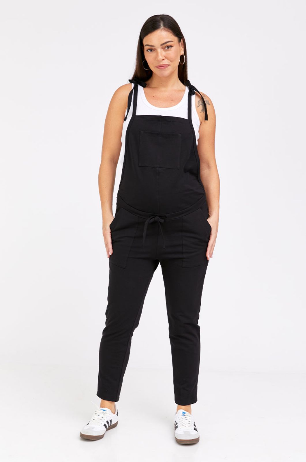 אוברול הריון רותם ארוך שחור