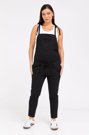 אוברול הריון רותם ארוך שחור