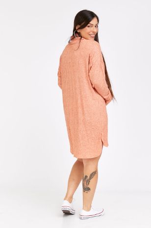 שמלת טוניקה להריון מרגו כתום בהיר