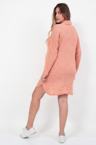 תמונה של שמלת טוניקה להריון מרגו כתום בהיר