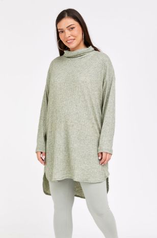 שמלת טוניקה להריון מרגו ירוק בהיר