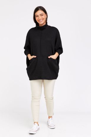 סריג להריון מונה שחור