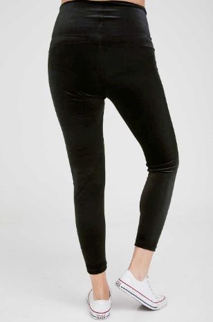 טייץ הריון קטיפה שחור